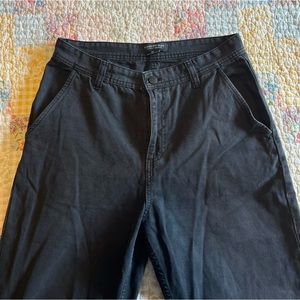 brand new loose fit pants in washed black